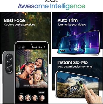 Samsung Galaxy A56 5G (Awesome Graphite, 8GB, 256GB) | Metal Frame